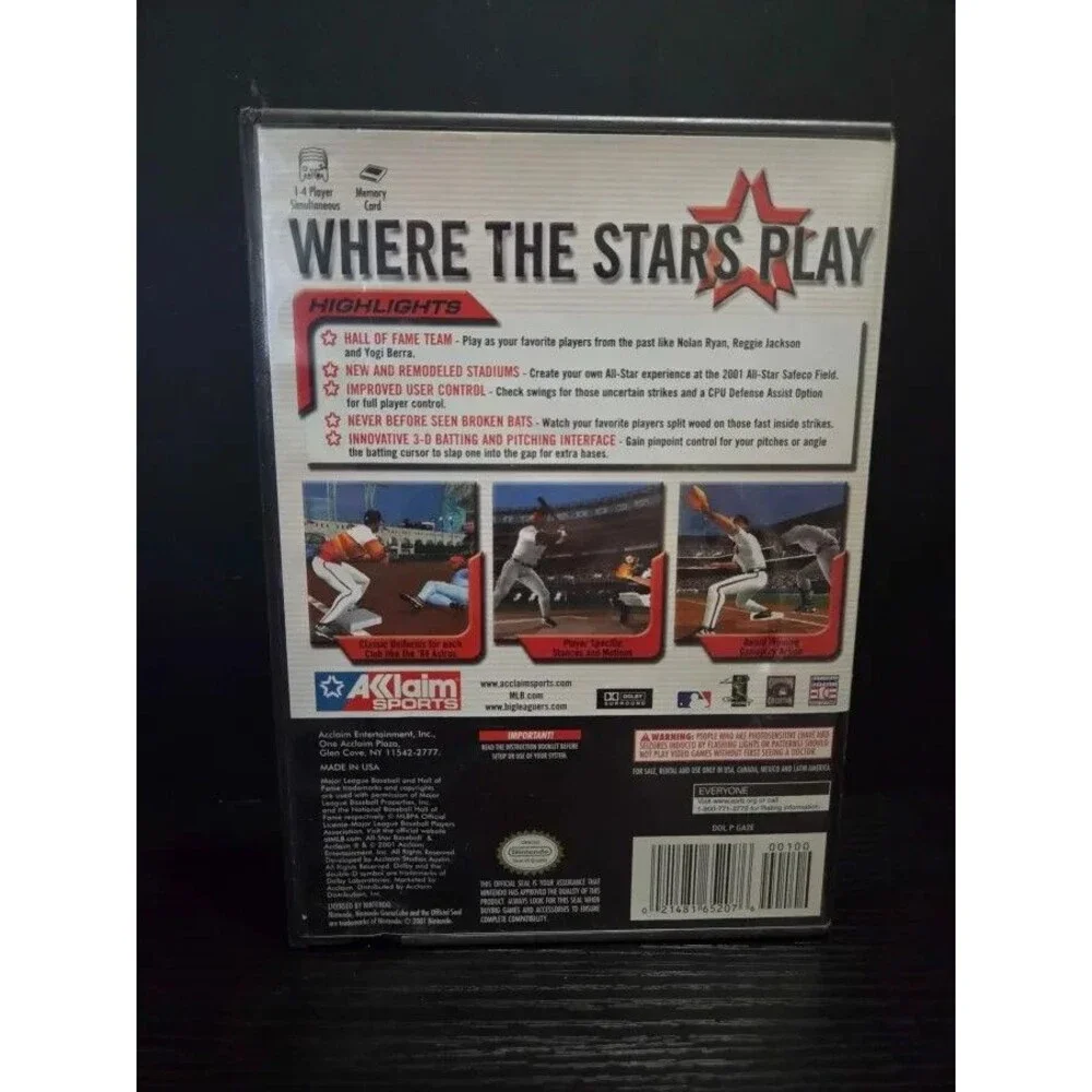 All-Star Baseball 2002 Nintendo GameCube Complete In Box CIB Tested Working